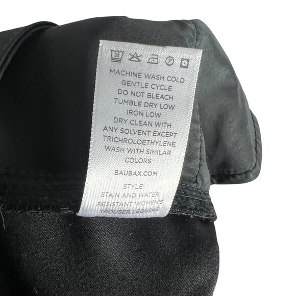NWOT BAUBAX Merino Wool Blend Stain Water Resistant Trouser Black 10 / 34 TALL - Picture 8 of 11
